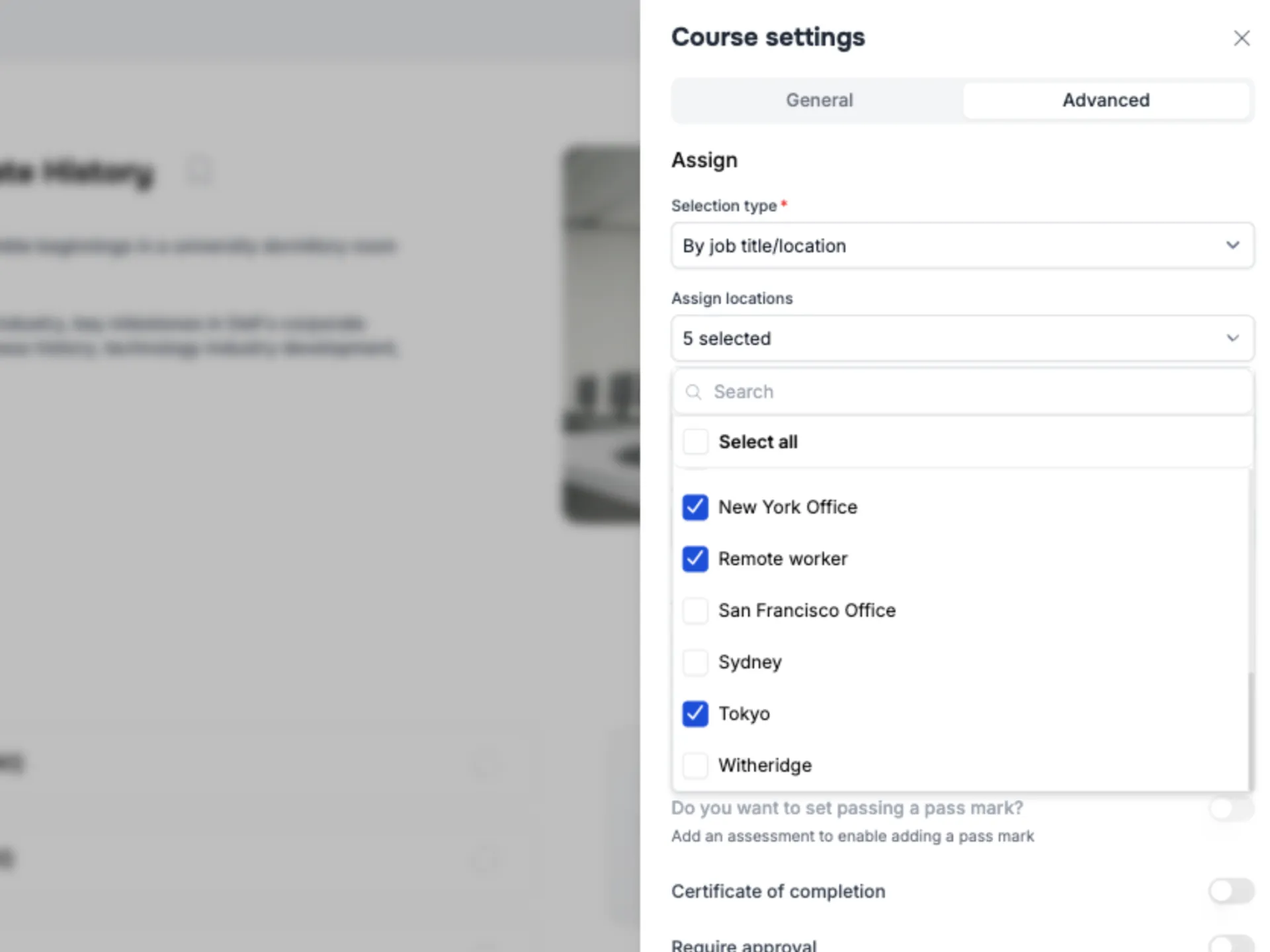 Assignment workflow management